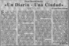 "Un diario-una ciudad"  [artículo] José Arraño Acevedo.
