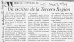Un escritor de la tercera región  [artículo] Sergio Gaytán M.