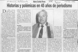 Historias y polémicas en 45 años de periodismo  [artículo] Pablo Matamoros A.
