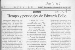 Tiempo y personajes de Edwards Bello  [artículo] Sergio Ramón Fuentealba.