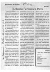 Rolando Fernández Parra  [artículo] C. R. I.