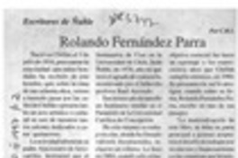Rolando Fernández Parra  [artículo] C. R. I.