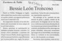 Bessie León Troncoso  [artículo] C. R. I.