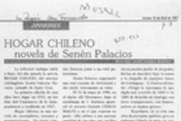Hogar chileno  [artículo] José Vargas Badilla.