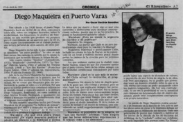 Diego Maquieira en Puerto Varas  [artículo] Oscar Gacitúa Gonzaález.