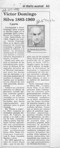 Víctor Domingo Silva 1883-1960  [artículo] Hernán de la Carrera Cruz.