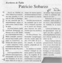 Patricio Sobarzo  [artículo] C. R. I.
