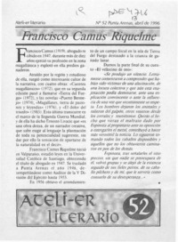 Francisco Camus Riquelme  [artículo].
