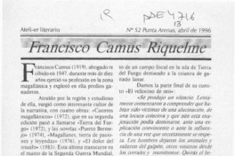 Francisco Camus Riquelme  [artículo].