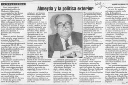Almeyda y la política exterior  [artículo] Alberto Sepúlveda.
