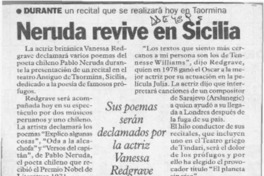 Neruda revive en Sicilia  [artículo].