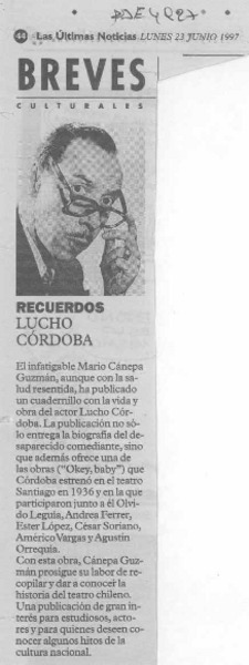 Lucho Córdoba  [artículo].