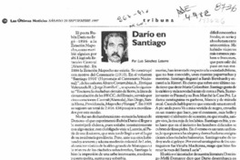 Darío en Santiago  [artículo] Luis Sánchez Latorre.