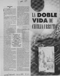 La doble vida de Cecilia Urrutia  [artículo] Angel Cossio.