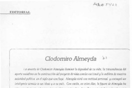 Clodomiro Almeyda  [artículo] E. P.