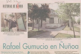 Rafael Gumucio en Ñuñoa