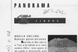 Novela chilena, nuevas generaciones  [artículo].