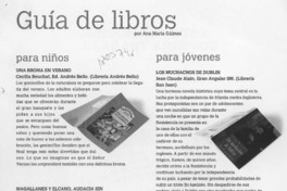 Guía de libros  [artículo] Ana María Gálmez.