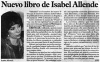 Nuevo libro de Isabel Allende