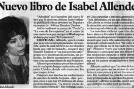 Nuevo libro de Isabel Allende