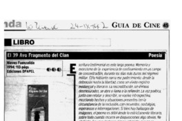 El 39 avo fragmento del clan  [artículo] Andrés Gómez B.
