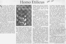 Homo etilicus  [artículo] Carolina Andonie Dracos.