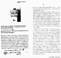 El estado de derecho en la historia de Chile  [artículo] Guillermo Bruna Contreras.