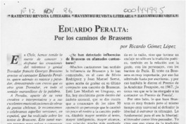 Eduardo Peralta, por los caminos de Brassens
