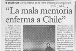"La Mala memoria enferma a Chile"  [artículo].