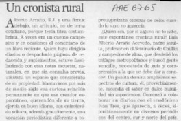 Un cronista rural  [artículo] Pablo Pérez Pinto.