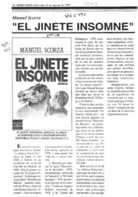 "El Jinete insomne"  [artículo].