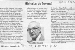 Historias de Juvenal  [artículo] Claudio Núnez.