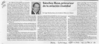 Sánchez Besa, precursor de la aviación mundial  [artículo] Sergio Martínez Baeza.