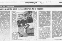 Nuevo puerto para los escritores de la región  [artículo] Gabriel Castro Rodríguez.