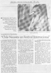 "Chile necesita un festival internacional"