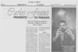 Carlos Franz presentó su paraíso
