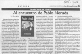 Al encuentro de Pablo Neruda
