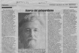 Acerca del gatopardismo  [artículo] Sergio Muñoz.
