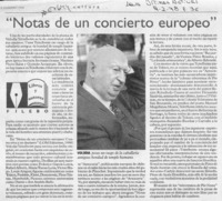 "Notas de un conciero europeo"  [artículo] Filebo.