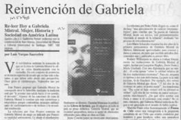 Reinvención de Gabriela  [artículo] Luis Vargas Saavedra.