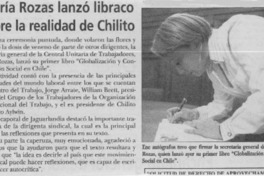 María Rozas lanzó libraco sobre la realidad de Chilito