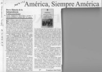 América, siempre América  [artículo] Francisco José Folch.