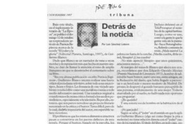 Detrás de la noticia  [artículo] Luis Sánchez Latorre.