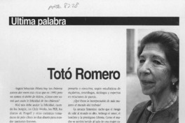Totó Romero  [artículo].