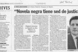 "Novela negra tiene sed de justicia"  [artículo].