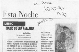 Diario de una pasajera  [artículo].
