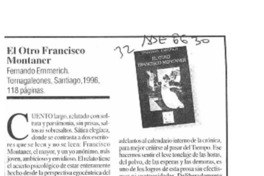 El otro Francisco Montaner  [artículo] Luis Vargas Saavedra.
