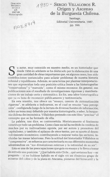 Palabras de agradecimiento Premio Nacional de Humanidades y Ciencias Sociales  [artículo] Juan de Dios Vial Larraín.