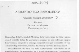 Armando Roa Rebolledo  [artículo] Eduardo Rosselot Jaramillo.