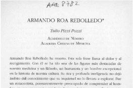 Armando Roa Rebolledo  [artículo] Tulio Pizzi Pozzi.